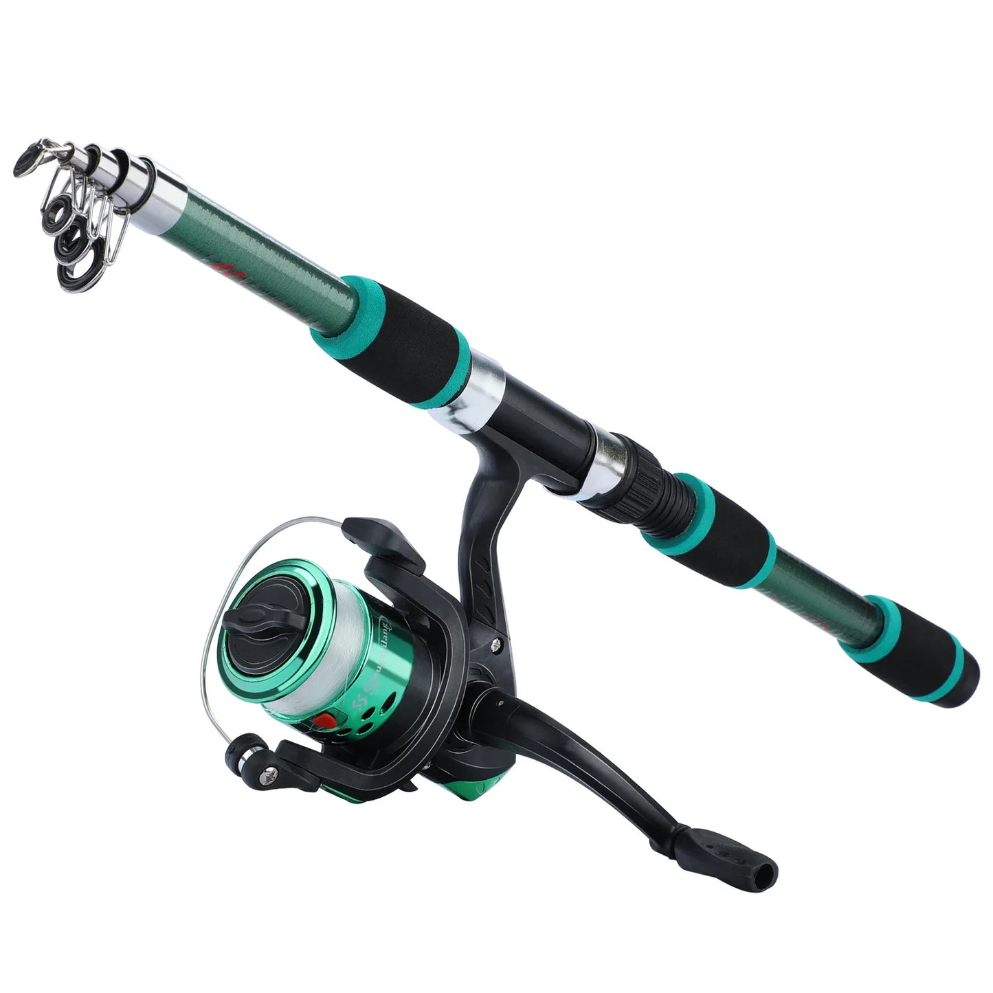 Sougayilang Telescopic Fishing Rod & Reel Combo: 1.8M Spinning Rod with 5.2:1 3BB Reel, 5kg Max Drag – Complete Fishing Kit!