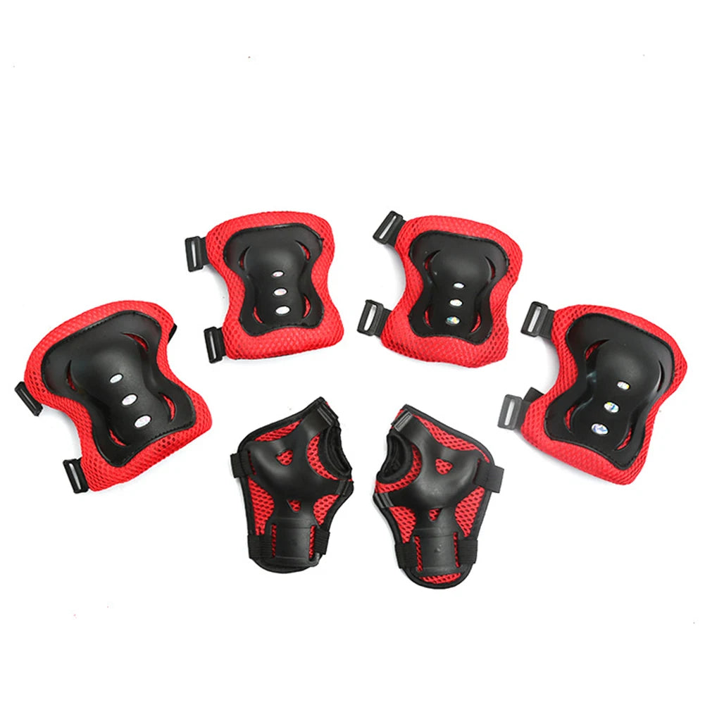 7-Piece Kids Bike Safety Gear Set – Helmet, Knee & Elbow Pads, Wrist Guards for Cycling, Skating & Outdoor Sports