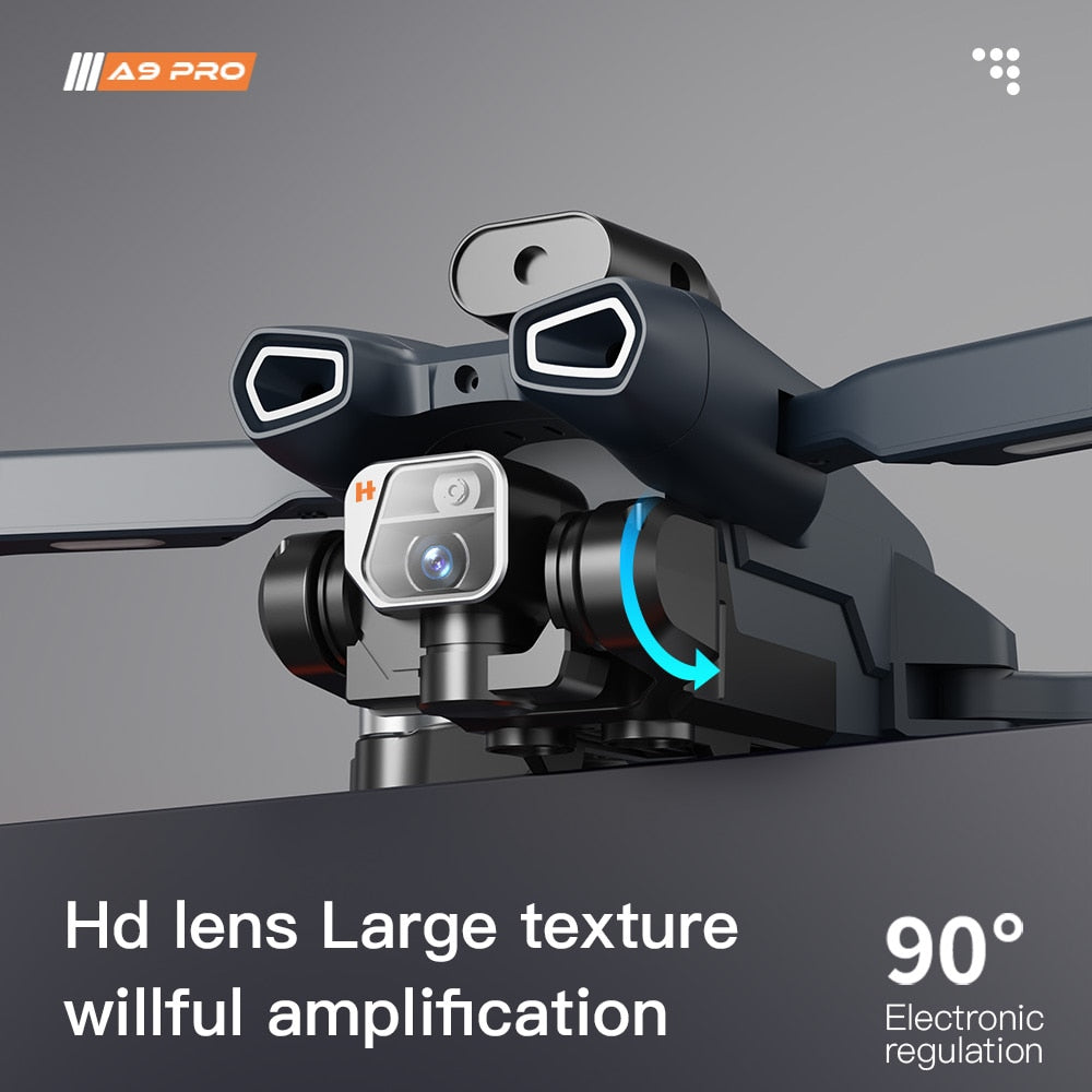 Experience Excellence with the A9 PRO 4K Drone: 5G WIFI FPV, 8K HD Camera, Brushless Motors, and Obstacle Avoidance