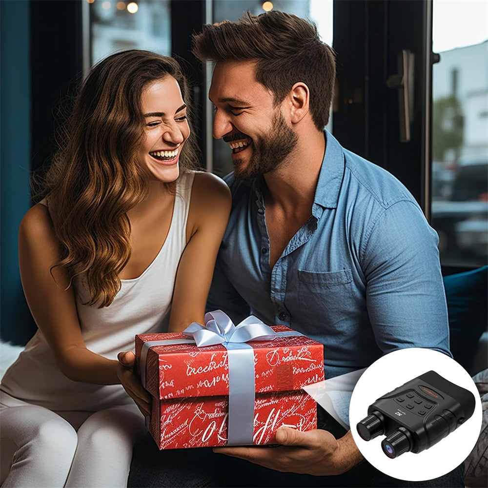 Digital Night Vision Binoculars – 300M Range, 5X Zoom, Infrared Camera with Photo & Video Recording for Full Darkness Viewing