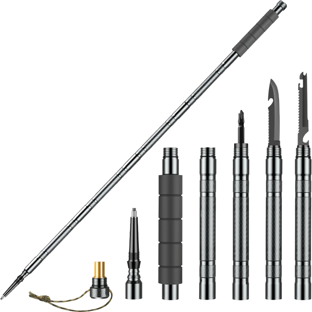 Multifunction Collapsible Trekking Poles – Lightweight Telescopic Hiking & Climbing Sticks for Walking and Mountaineering