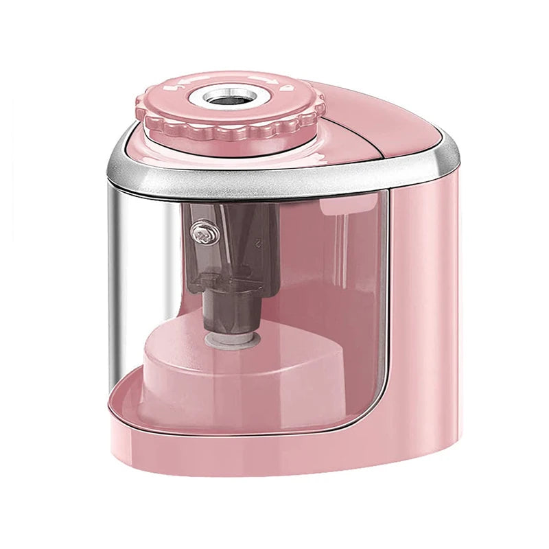Tenwin Electric Auto Pencil Sharpener – Safe Helical Blade Sharpener for Kids, Students, Artists & Adults