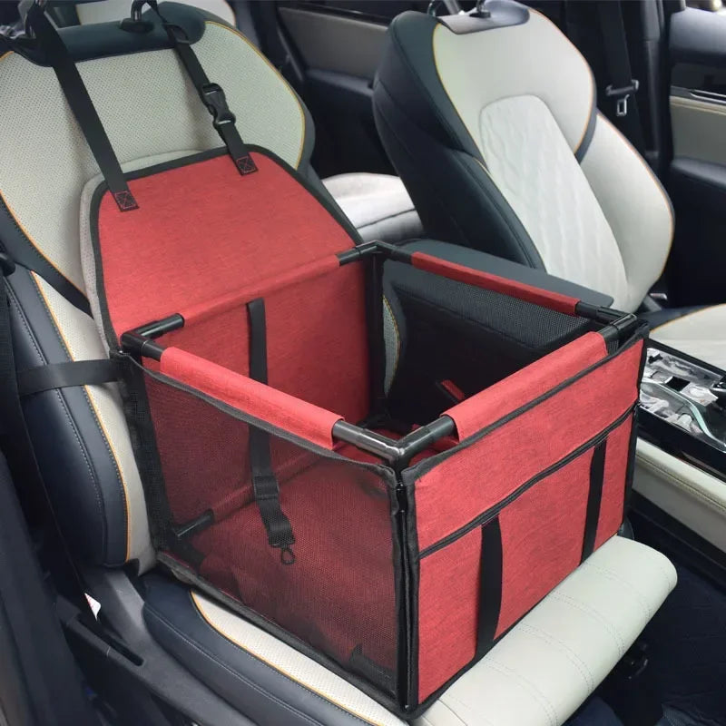 Waterproof Travel Dog Car Seat Cover – Hammock-Style Carrier Basket for Small & Medium Pets