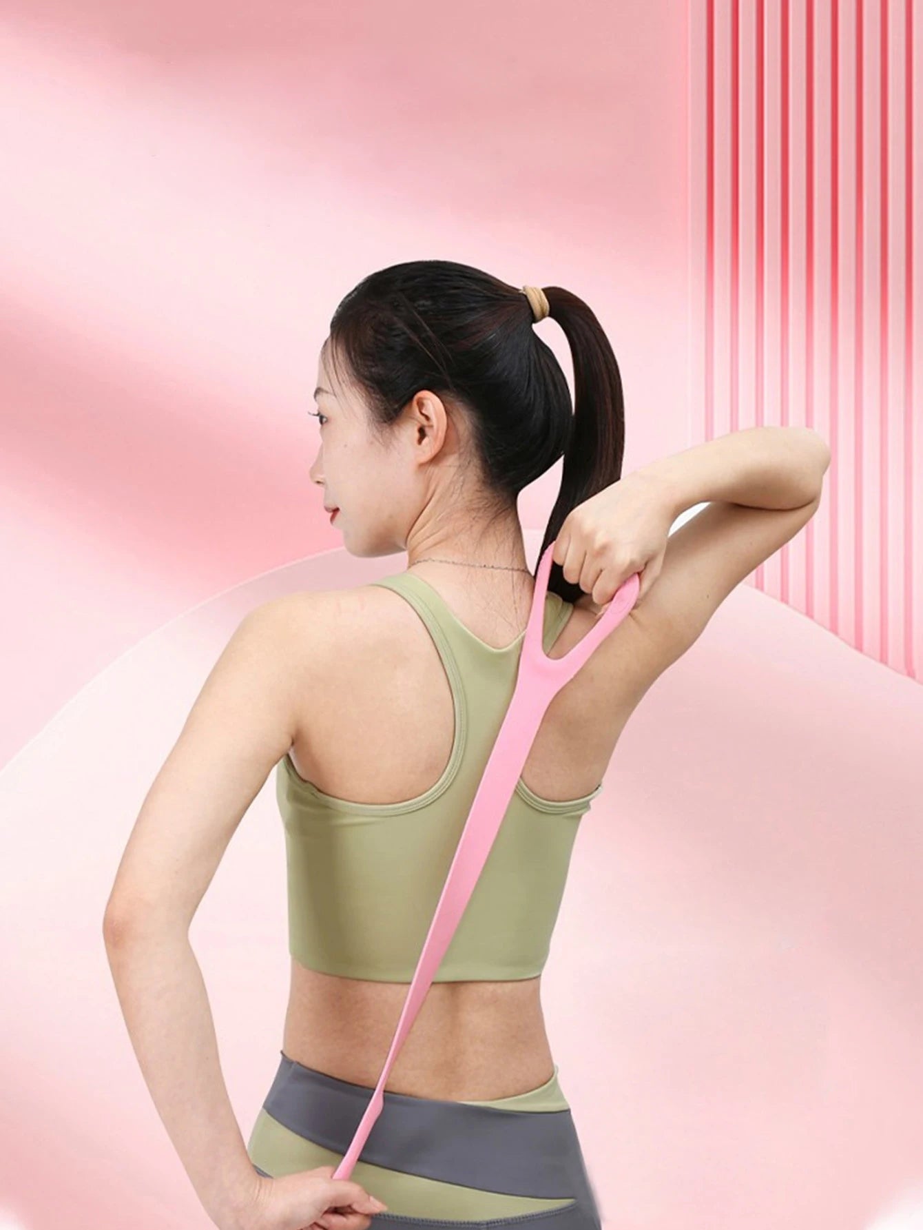 1–3PCS Fitness Stretching Belt Set – 8-Shaped Elastic Puller for Arm, Back & Yoga Training at Home