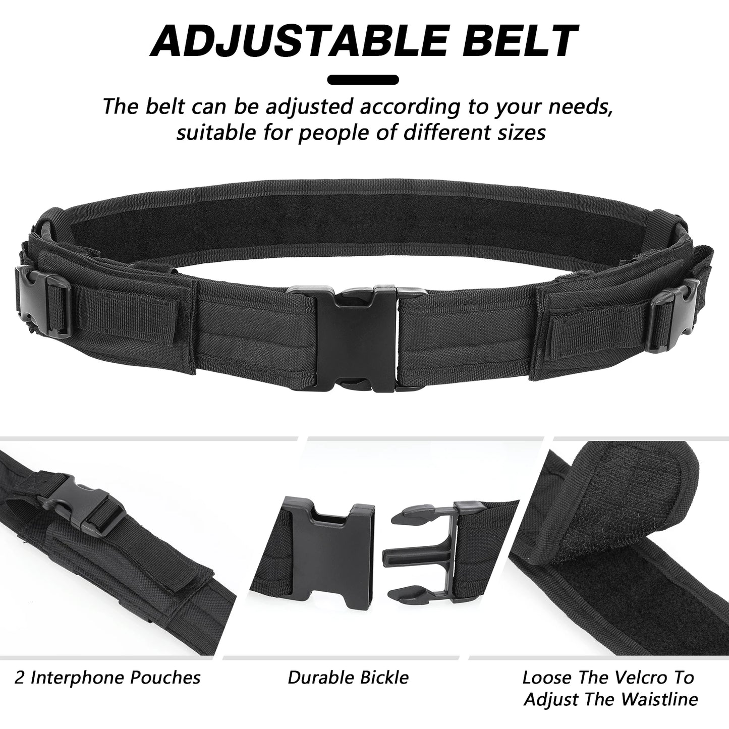 Tactical Vest – Multi-Pocket Military Airsoft Combat Vest for Hunting, Camping & Outdoor Sports