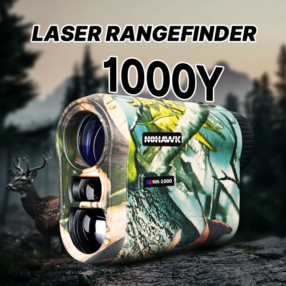 1000M Multifunctional Hunting Rangefinder – USB-C Rechargeable Monocular Telescope for Hunting & Golf