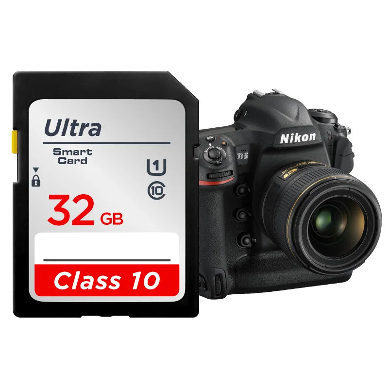 💾 High-Speed SD Memory Card – 16GB / 32GB / 64GB / 128GB / 256GB – V10 Rated for Cameras & Devices