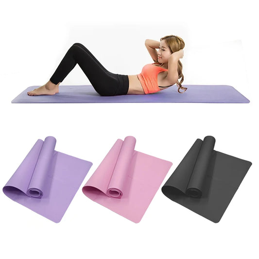 4MM Thick Anti-Slip EVA Yoga Mat – Lightweight Fitness Mat for Yoga, Pilates, Exercise & Gym Workouts