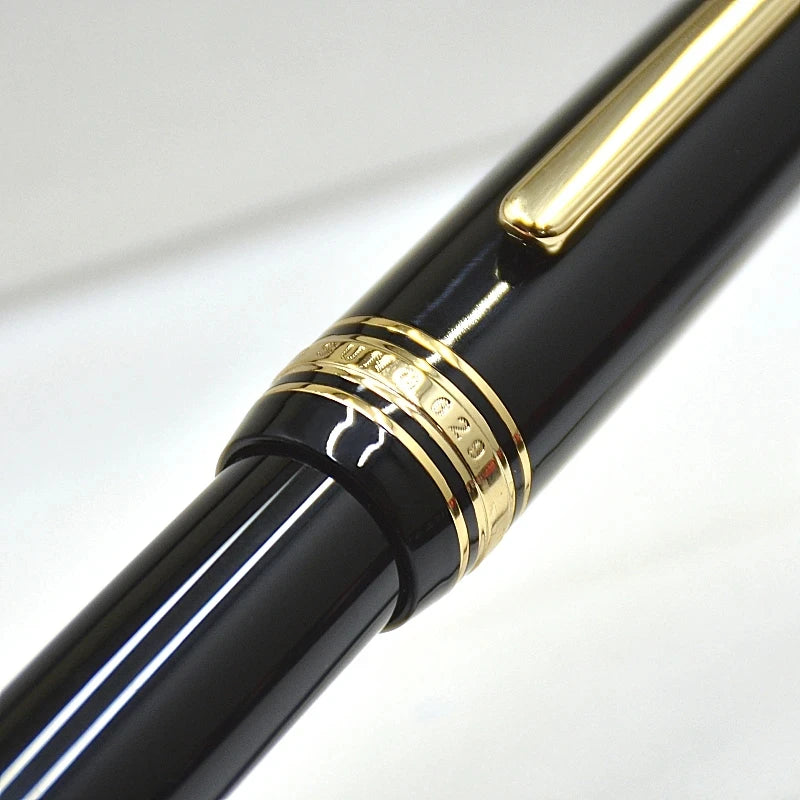 Piston-Filling Fountain Pen – Blue & Black Resin Body with EF/F Nib