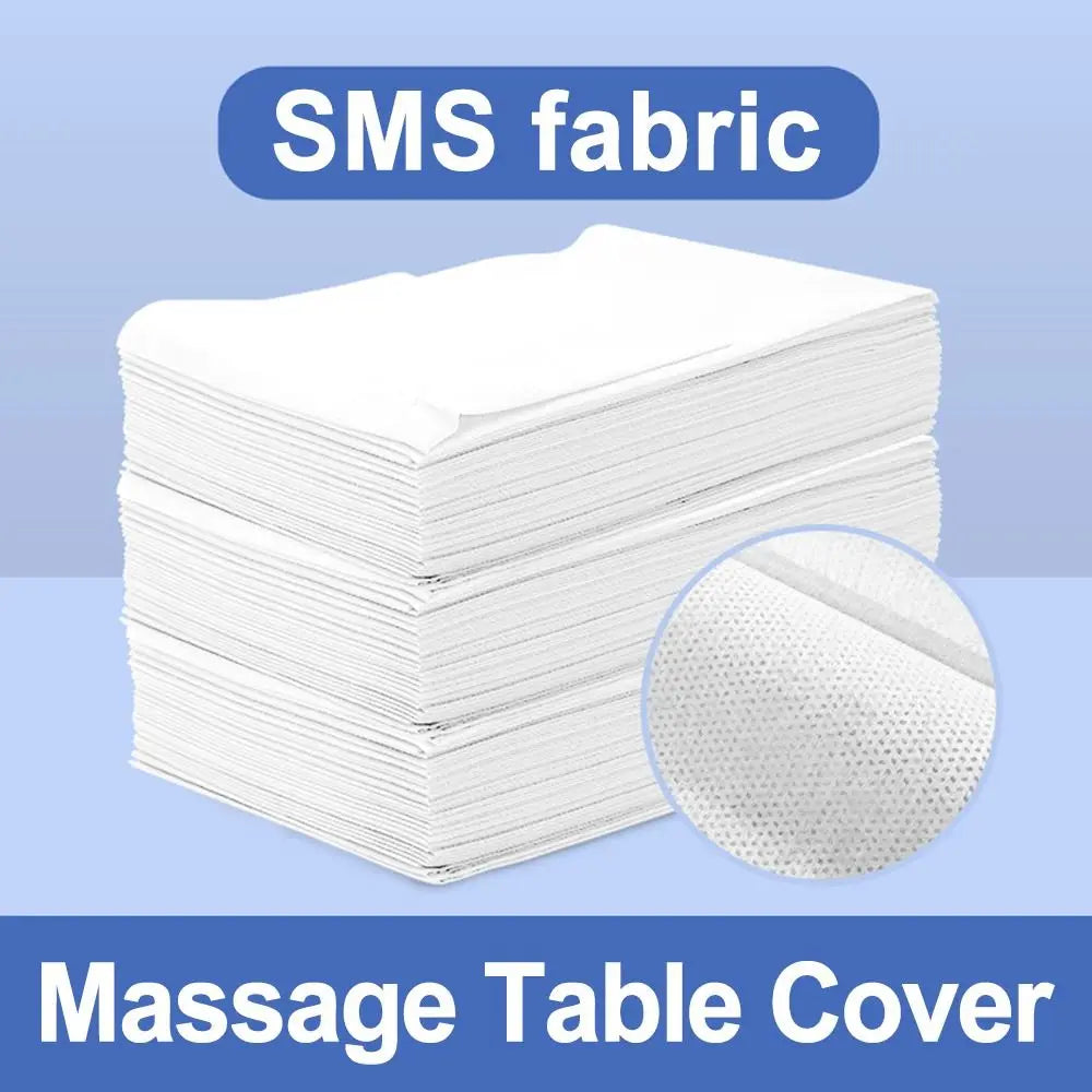 20-Pack Disposable Massage Table Sheets – Thickened Non-Woven Bed Covers for Spa, Travel, Hotel & Beauty Treatments