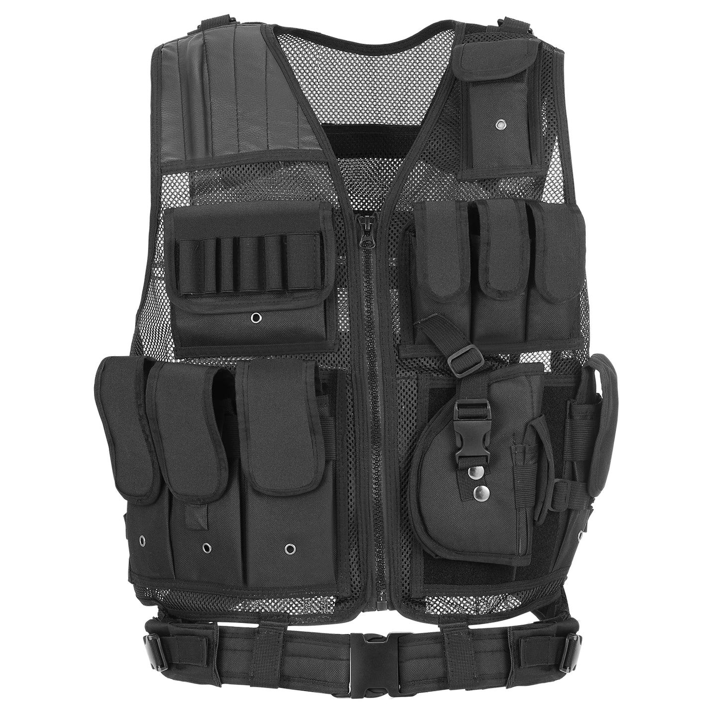 Tactical Vest – Multi-Pocket Military Airsoft Combat Vest for Hunting, Camping & Outdoor Sports