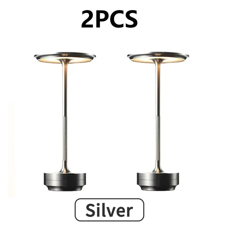 💡 2PCS Touch Sensor LED Table Lamps
Rechargeable | 3-Color Adjustable Light | Modern Bedside or Desk Use