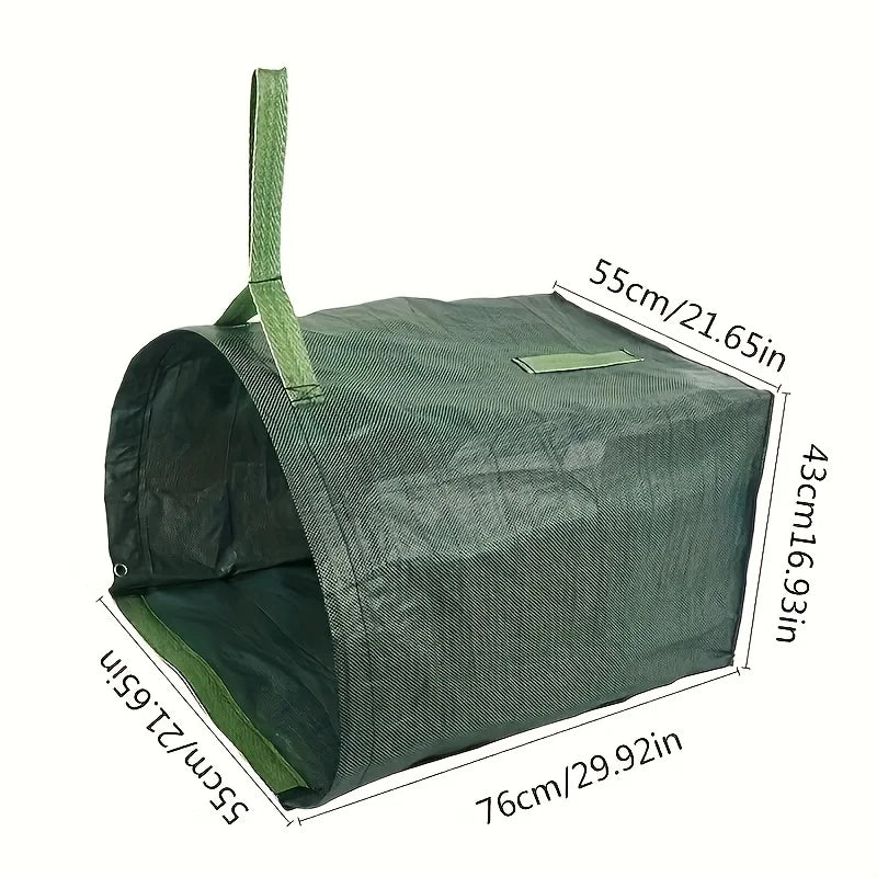 53-Gallon Reusable Garden Waste Bag – Heavy-Duty Leaf & Debris Collector for Easy Yard Cleanup