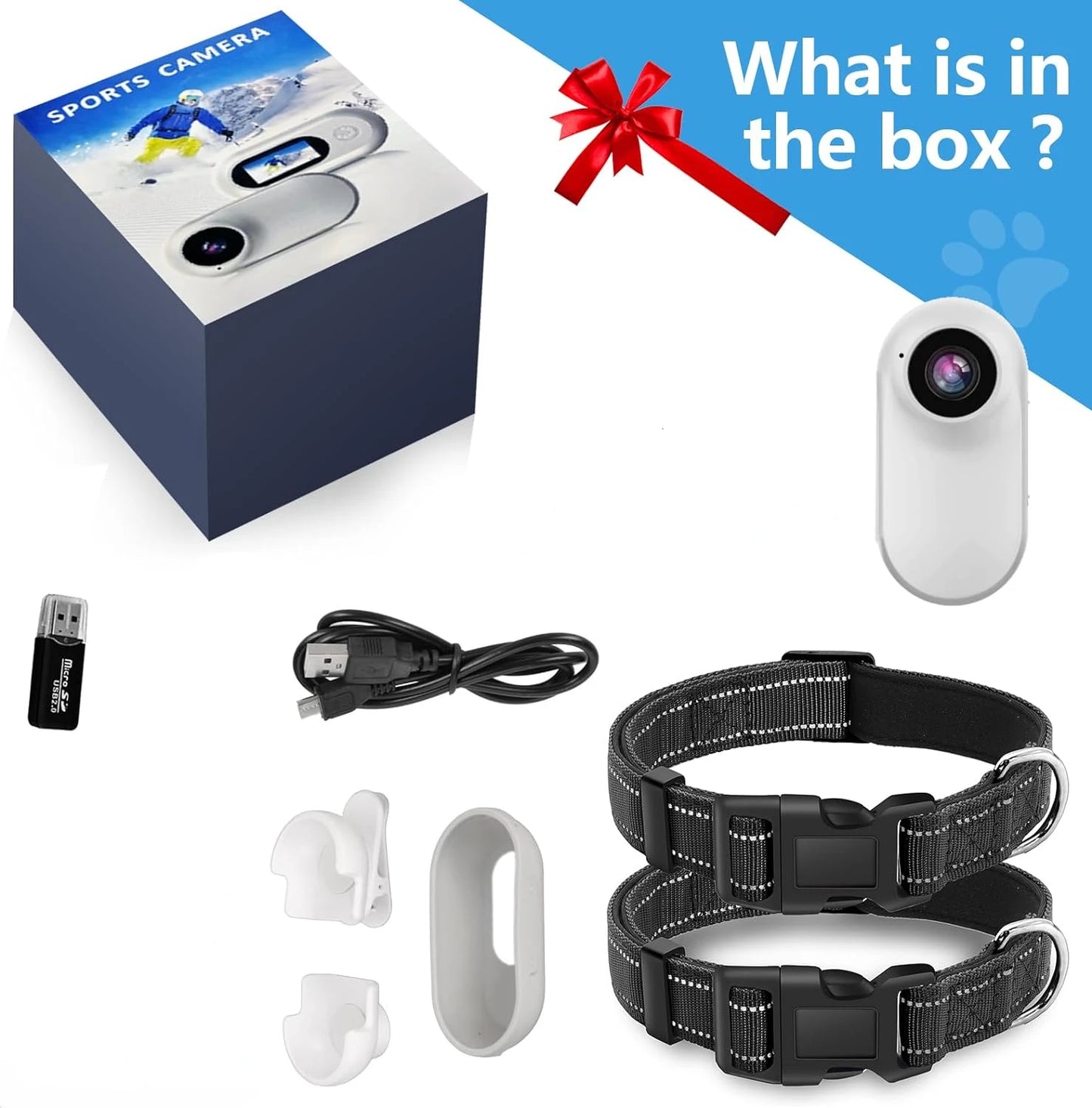 Wireless Dog & Cat Tracker Collar with Camera – No Wi-Fi Needed! Record Outdoor Adventures in Real-Time