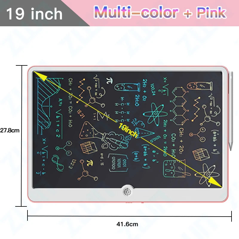 19-Inch LCD Writing Board – Art and Writing Tool for Kids, Educational Toy for Ages 3-7, Perfect for Creative Learning