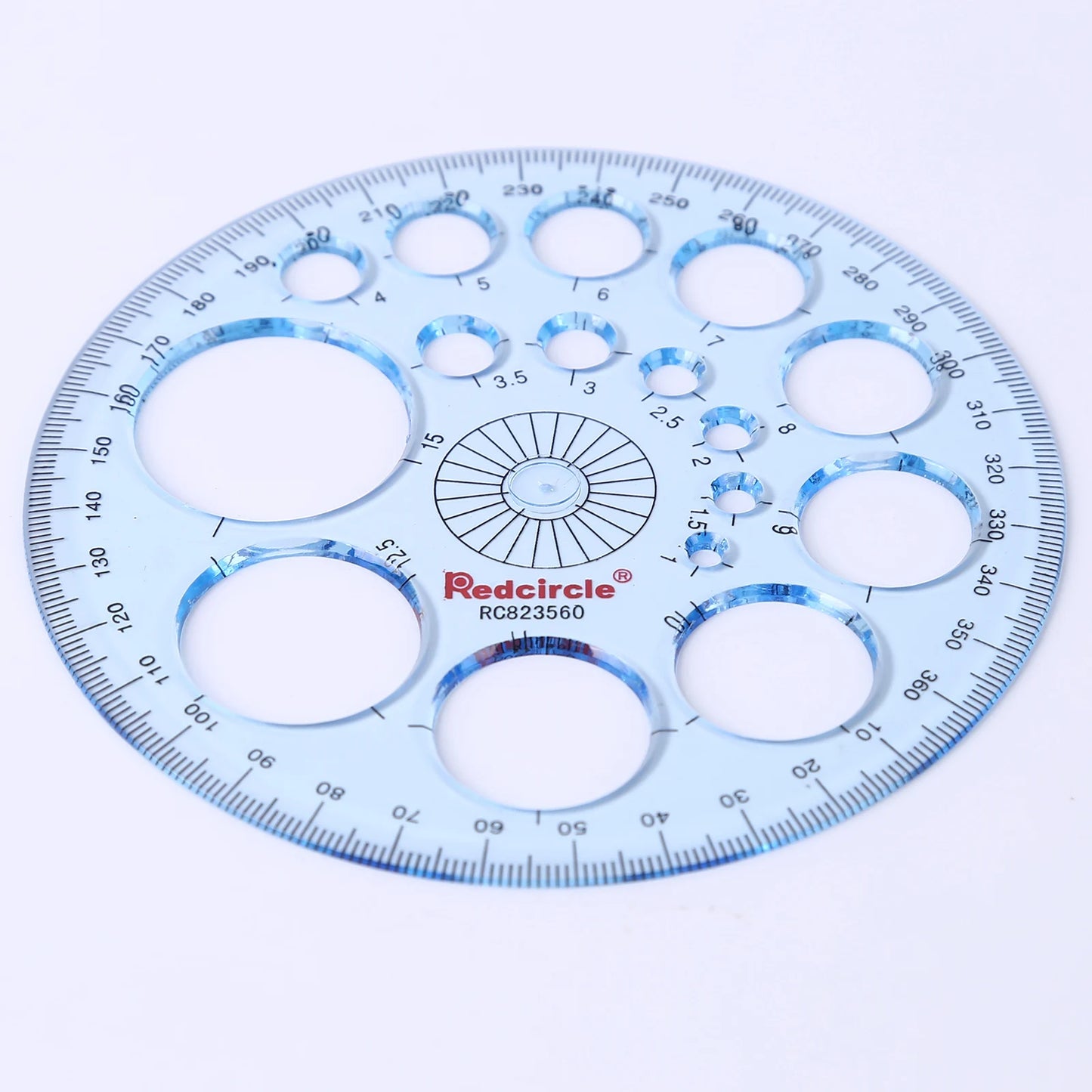 5-in-1 Multifunction Geometry Template Ruler – Plastic Measuring Tool with Circle & Shape Drawing Stencils