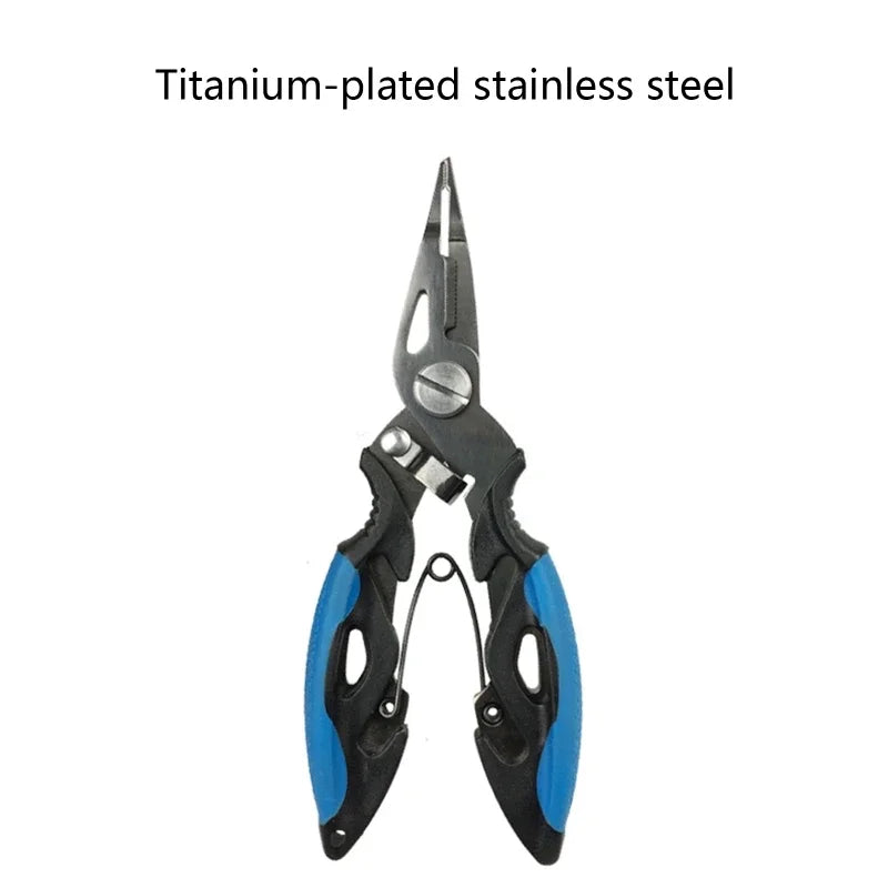 Stainless Steel Fishing Pliers – Multi-Function Line Cutter, Braid Scissors, and Hook Remover, Durable Outdoor Fishing Tool Accessories