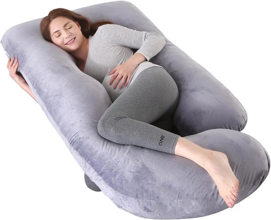 Ultimate G-Shaped Pregnancy Pillow – Full Body Maternity Support for Side Sleepers & Pregnant Women