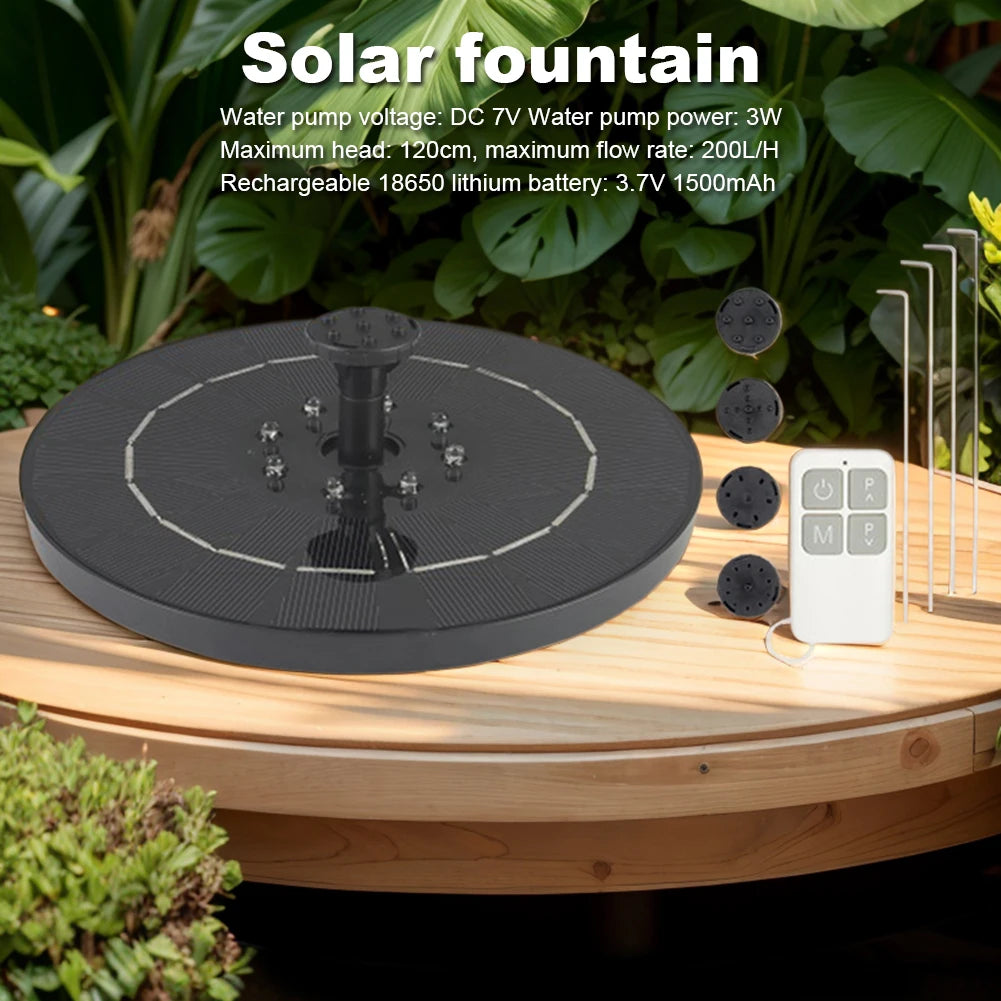 Solar-Powered Floating Water Fountain with 6 Nozzles – Perfect for Pools, Ponds, and Waterfalls