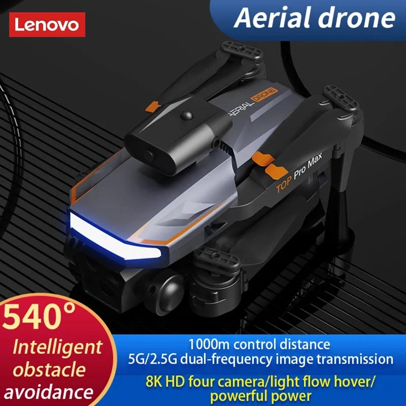 Lenovo P18 Professional RC Drone: 8K Tri HD Camera, Optical Flow Localization, 540° Obstacle Avoidance, and GPS – Perfect Quadcopter for Amazing Gifts!