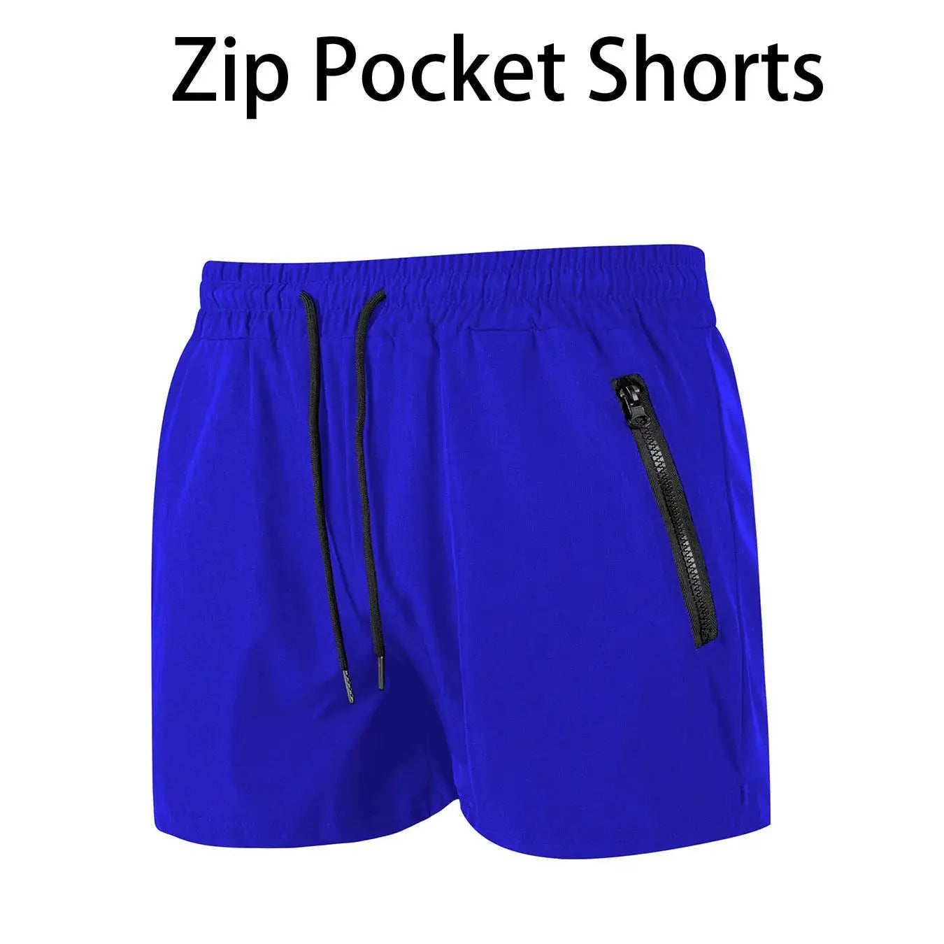 Stay Cool & Ready: Quick-Dry Swim Trunks with Zipper Pockets for All-Day Comfort