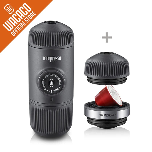 Nanopresso Portable Espresso Maker: Bundle with NS Adapter for Coffee Anywhere, Anytime