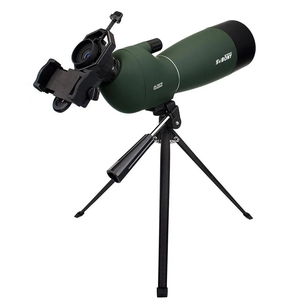 F9308B Powerful Waterproof Spotting Scope with Bak4 FMC Optics and Tripod for Camping