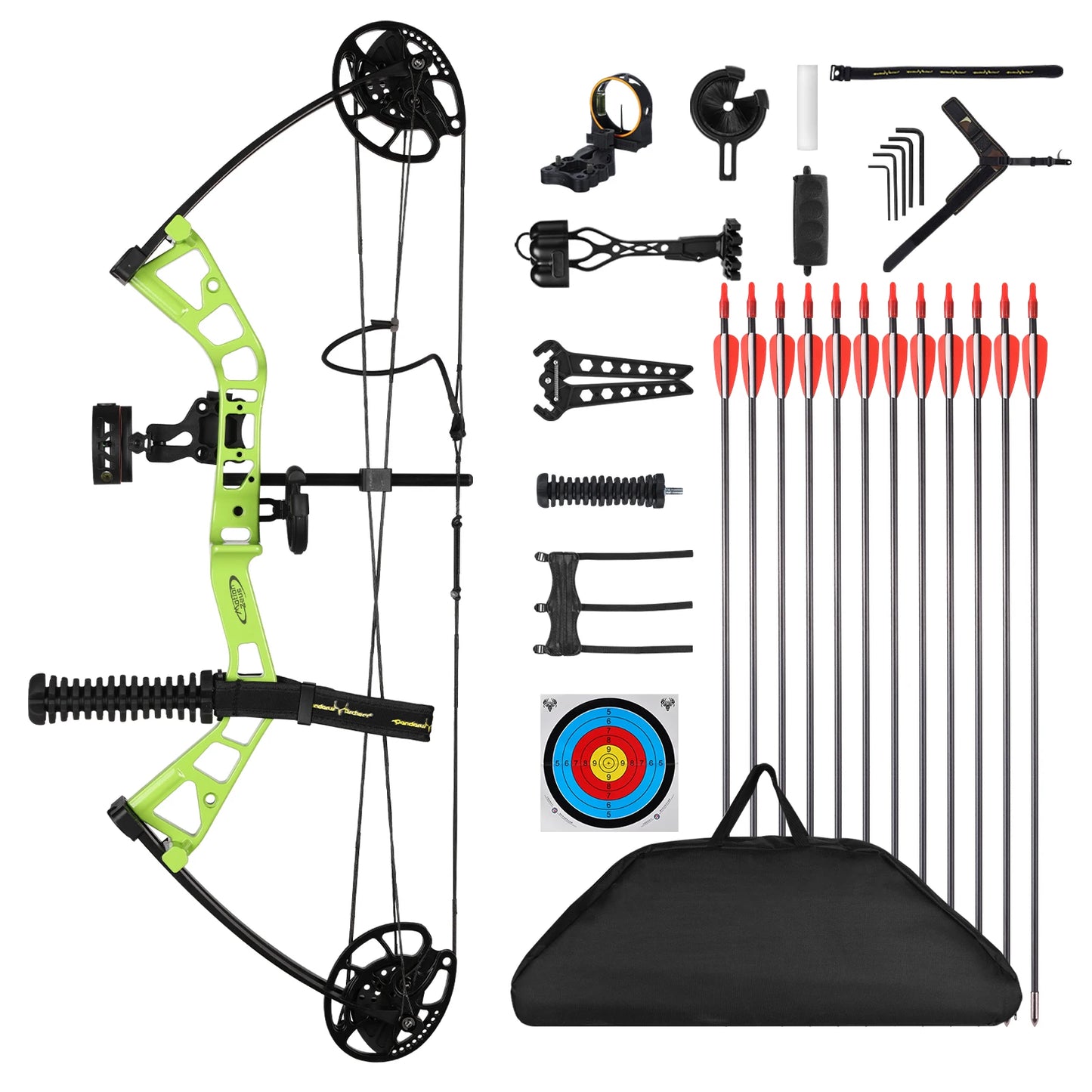 🏹 Junior Compound Bow Set for Youth, Beginners, and Women | Adjustable Draw Weight & Length | Up to 290 FPS