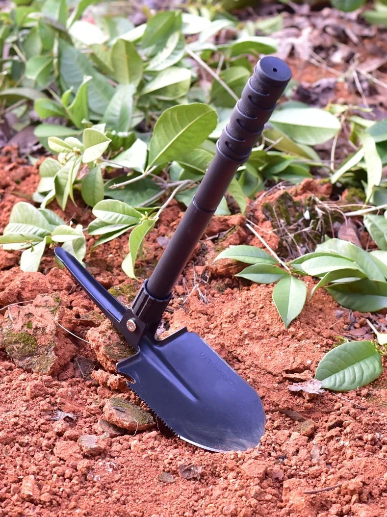 Heavy-Duty Folding Survival Shovel – All-Steel Multi-Tool for Camping, Cars & Emergencies