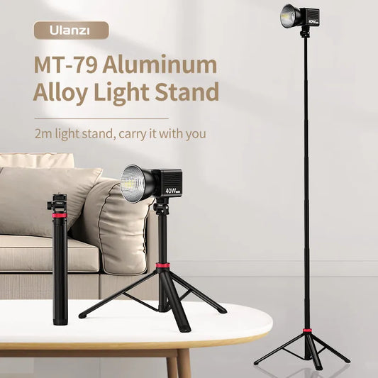 Ulanzi MT-79 Extendable Tripod: Versatile Support with 1/4'' Screw for DSLR Cameras, Smartphones, Fill Lights, and Microphones