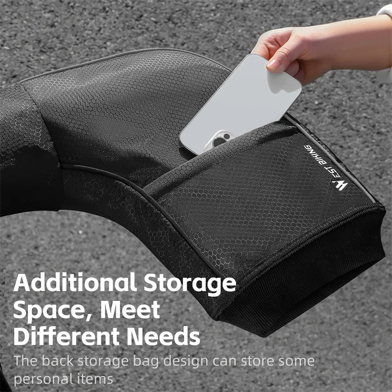 Winter Handlebar Mitts – Windproof Fleece Bicycle Gloves for MTB & Road Bikes