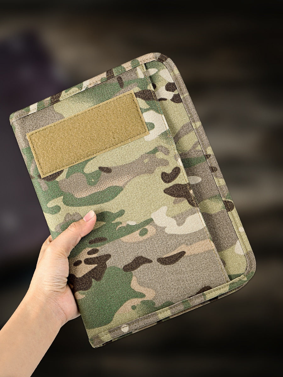 Kosibate Military Weatherproof Tactical Notepad: Outdoor Notebook Cover with 80 Loose-Leaf Sheets for Army Memorandum