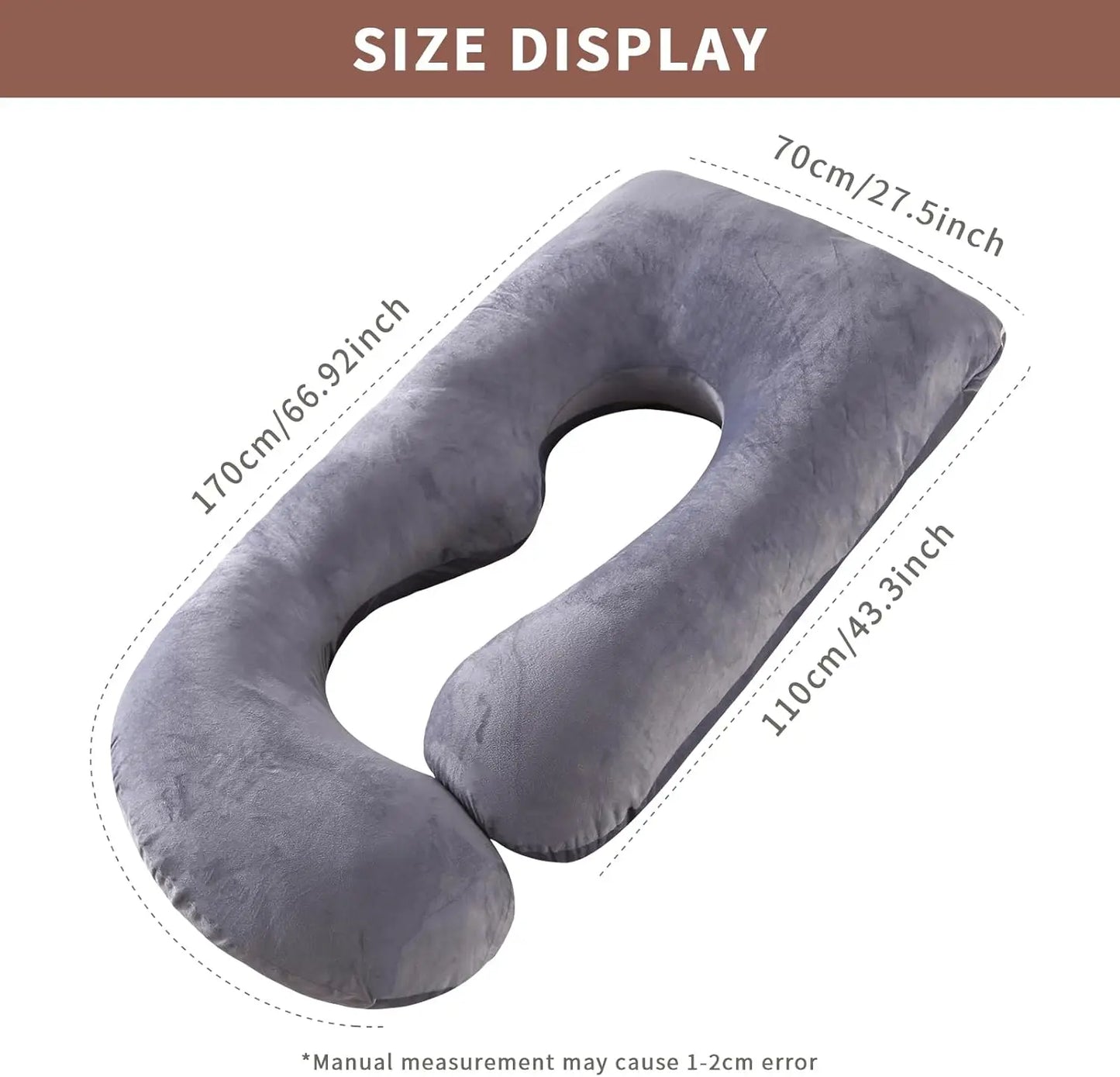Ultimate G-Shaped Pregnancy Pillow – Full Body Maternity Support for Side Sleepers & Pregnant Women