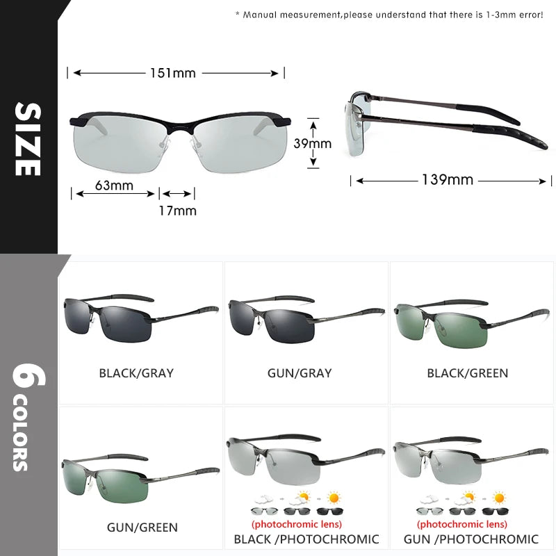 Photochromic Polarized Sunglasses - The Ultimate Anti-Glare Driving Glasses