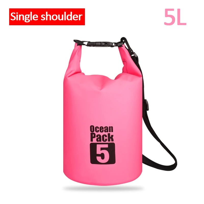 Waterproof Swimming Dry Bags: 500D Dry Sack Options in 2/5/10/15/20/30L for Boating, Fishing, Rafting