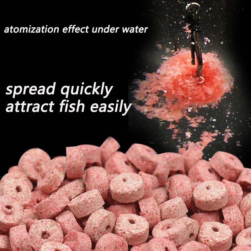 5-Pack Fish Attractant Bait – Hollow Granular Lure with Strong Scent for Carp & Soft Bait Hook Fishing
