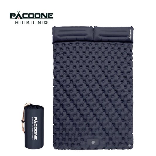 Sleep in Comfort: Extra-Wide Inflatable Camping Mat for Couples & Travelers