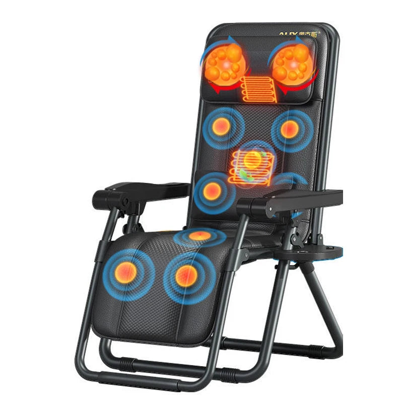 Folding Massage Recliner Chair – Heated Vibration Lounge for Home, Office & Lunch Break Relaxation