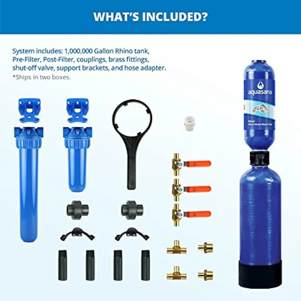 Whole House Water Filter System: Carbon & KDF Filtration for Home - Removes Sediment and 97% of Chlorine