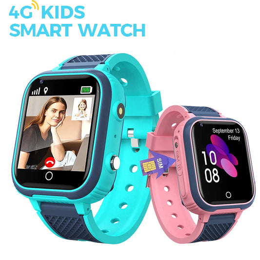 LT21 4G Kids Smart Watch – ROM 4G SIM, SOS, GPS WiFi Location Monitor, and Video Call Functionality for Boys and Girls