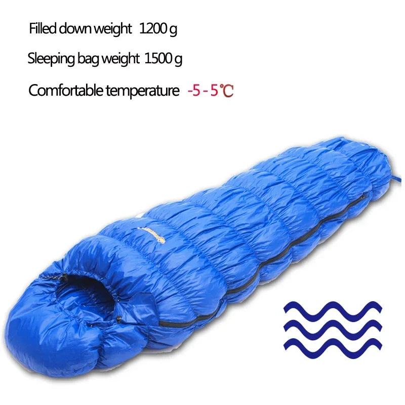 Children's Cute Caterpillar Sleeping Bag | Cozy White Goose Down, 5 Thickness Options – Fits Kids Under 130cm