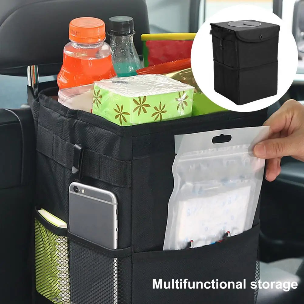 Leak-Proof Car Trash Bag - Space-Saving Vehicle Garbage Storage for Auto Accessories