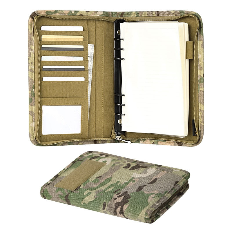 Kosibate Military Weatherproof Tactical Notepad: Outdoor Notebook Cover with 80 Loose-Leaf Sheets for Army Memorandum