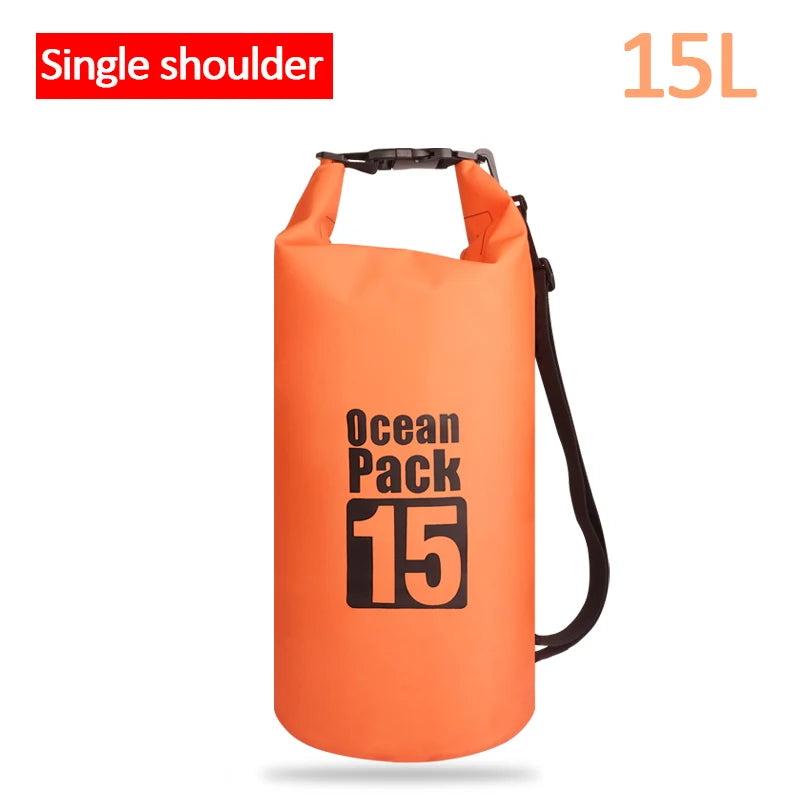 Waterproof Swimming Dry Bags: 500D Dry Sack Options in 2/5/10/15/20/30L for Boating, Fishing, Rafting