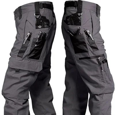 Premium Tactical Cargo Pants: Waterproof Ripstop Military-Style Men's Combat Training Trousers with Multi-Pocket Design