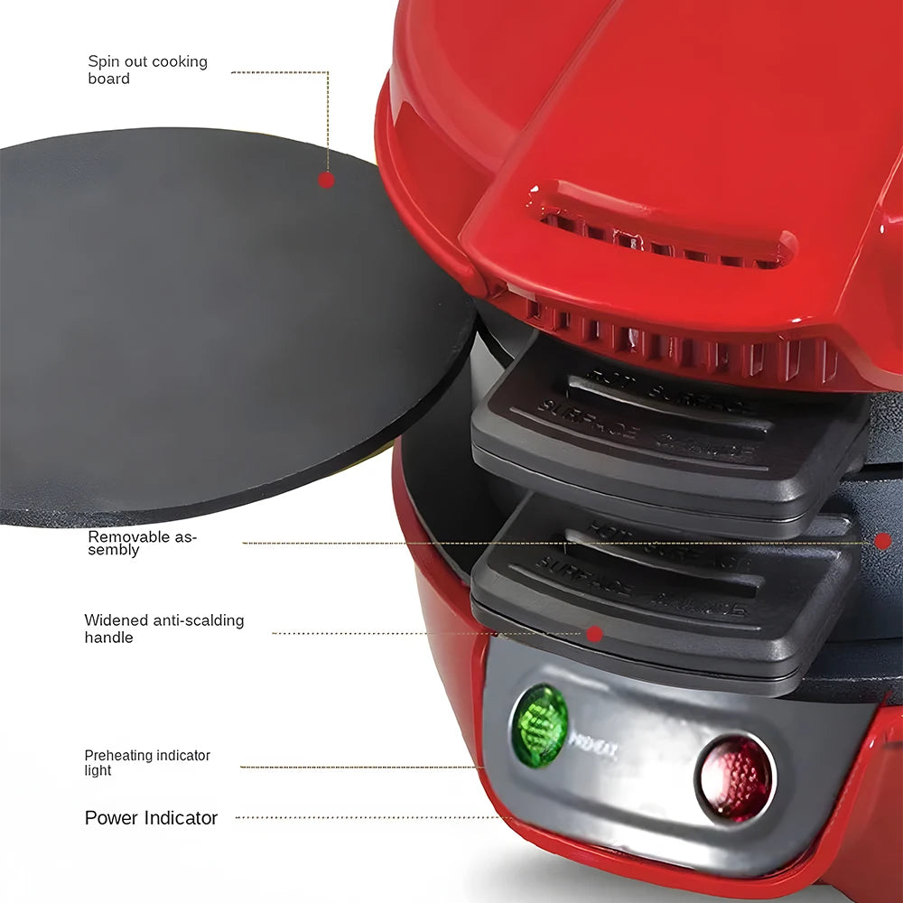 Portable Breakfast Sandwich & Omelette Maker – Non-Stick Toaster with Egg Cooker Ring for Burgers, Pancakes & More