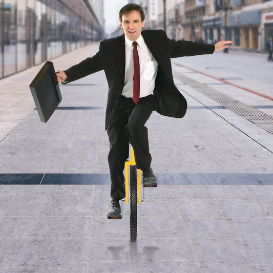 24” Outdoor Unicycle – Adjustable Height One-Wheel Bike with Leakproof Tire for Fitness & Fun
