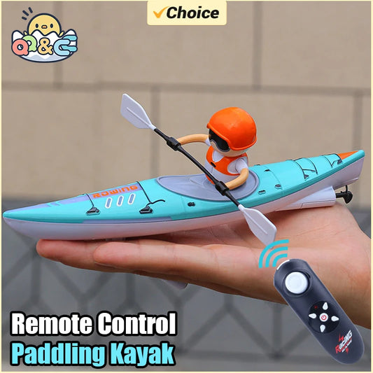 RC Kayak Racing Boat – Remote Control Water Battle Speedboat Toy for Kids, Outdoor Paddling Game Gift for Boys & Girls