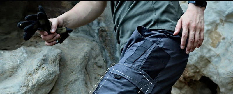 Premium Tactical Cargo Pants: Waterproof Ripstop Military-Style Men's Combat Training Trousers with Multi-Pocket Design