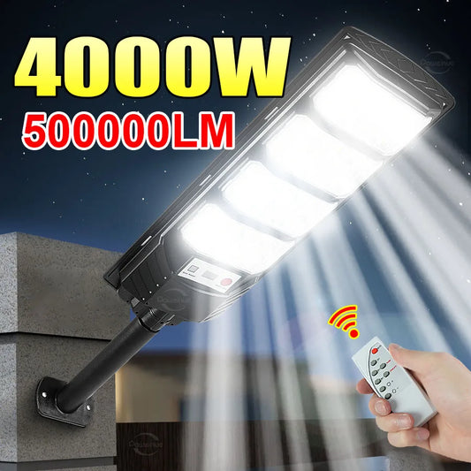 💡 500,000LM Solar LED Street Light – Ultra Bright Outdoor Motion Sensor Lamp